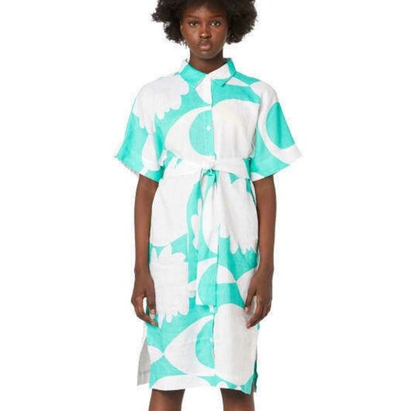 Gorman Banket Dress in Green/White Floral Size Small - Picture 1 of 5